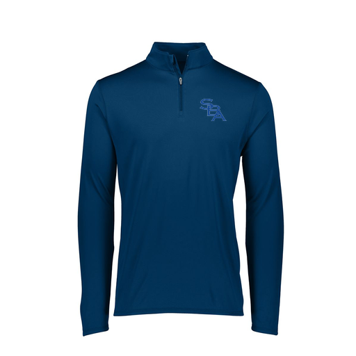 [FTLQFLNV-FAXS-LOGO2] Decker Women's Flex-Lite 1/4 Zip Shirt (Female Adult XS, Navy, Logo 2)